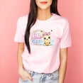 thumbnail image 2 of Be Kind T-Shirt, Women Graphic Tees Tops Funny Unisex Short Sleeve (X-Large, Light Pink), 2 of 6