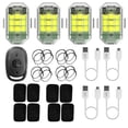 thumbnail image 3 of 4pcs LED luz estroboscópica 7 colores 2.4G control remoto inalámbrico M3 motocicleta lámpara de señal Ehuebsd  Para estrenar, 3 of 7