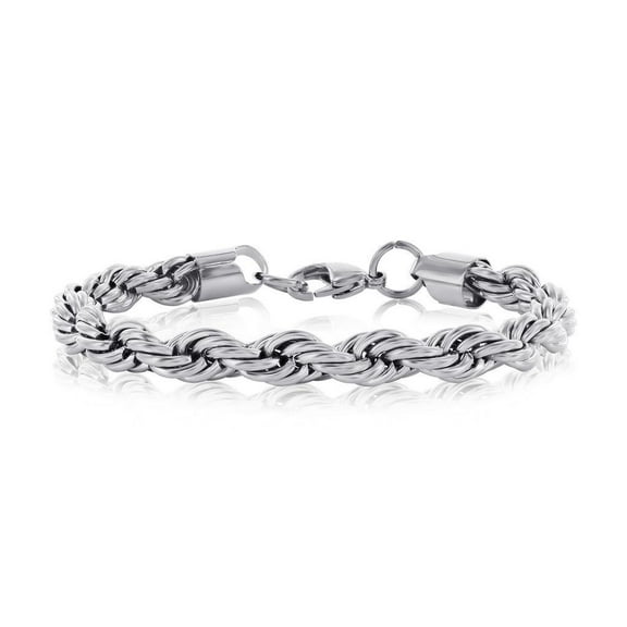 Beaux Bijoux Men's Rope Chain Bracelet - Stunning Chain Bracelet - Fine Jewelry for Men - Rope Chain Bracelets for Him