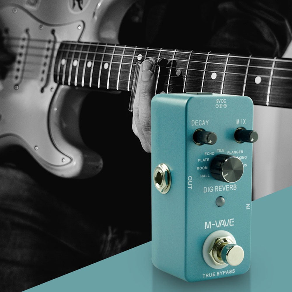 Professional For M-VAVE DIG REVERB Digital Guitar Effect Pedal 9 Reverb Types