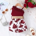 thumbnail image 4 of TAIAOJING Toddler Girls Princess Dress Cartoon Floral Girls Ruffles Sleeveless Floral Prints Ribbed Dress Clothes Casual Summer Dresses 9-12 Months, 4 of 8