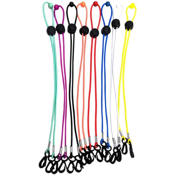 Paquete de 8 correas para máscara, gafas de sol, correa para gafas, cordón para gafas, gancho para máscara, soporte para máscara, cadena para gafas, soporte para gafas, cadena para protector bucal