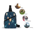 thumbnail image 5 of Lsque Solar System And Planets Pattern Chest Package – Foldable Waterproof Chest Bag with Adjustable Shoulder Strap, Double Zipper Compartments & D-Buckle Design, 5 of 7