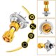 thumbnail image 3 of 2-pack motorcycle LED headlight H4 three-claw bulb direct plug universal headlight cob motorcycle headlight, 3 of 3