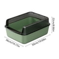 thumbnail image 3 of Cat Litter Box, Semi‑Enclosed High‑Sided Enclosure with Top Entry, Large Kitty Litter Box for Indoor Cats,Easy to Clean Cat Toilet Indoor Pet Supplies, 3 of 6