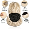 thumbnail image 4 of Zone Tech Genuine Sheepskin Ivory Car Seat Cover, Fluffy Luxury Wool Front Seat Covers, Universal Fits Car, Truck, SUV, & Van, 4 of 8