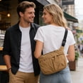 thumbnail image 5 of Bolso bandolera de lona para mujer, bolso de hombro, riñonera, bolso pequeño – Correa ajustable y desmontable, diseño ligero y compacto, ideal para el día a día, uso casual y viajes., 5 of 5
