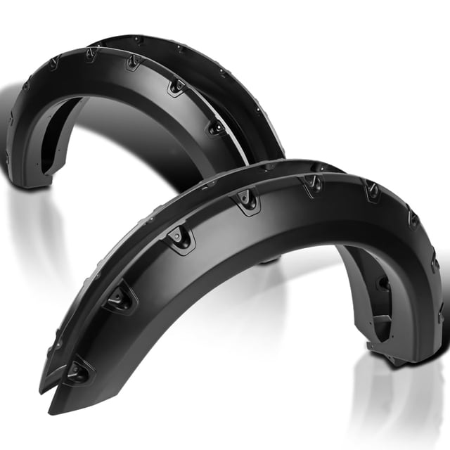 Spec-D Tuning 4 Pcs avant + Arrière Évasements d'Aile Style Rivet à Poche Lisses à Peindre Compatibles avec Ford F150 Styleside 2004-2008