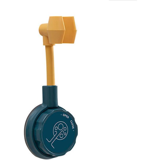 1 pieza (azul) soporte para cabezal de ducha, soporte de pared, soporte de ducha ajustable universal de 360 grados, soporte con ventosa para bañera de baño, no se necesitan herramientas de perforación Rojo Verde