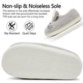 thumbnail image 5 of Ecetana Womens Fuzzy Slippers 3D Rabbit Closed Back Slippers Fluffy Non-Slip Indoor Warm House Slippers for Women, 5 of 7