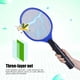 thumbnail image 2 of Matamoscas eléctrico, batería inalámbrica, batería eléctrica, matamoscas, raqueta exterminadora de insectos, diseño aerodinámico, 2 of 8