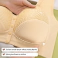 thumbnail image 6 of Plus Size Women's Front Closure Bras, No Underwire Full Coverage Push up Bra Soft Cup Wireless Comfortable Everyday Bra, XL-6XL, 6 of 8