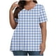 thumbnail image 1 of Camiseta de Manga Corta de Cuello en V Sólido Casual, Camisetas de Manga Corta para las Mujeres, 1 of 4