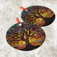 thumbnail image 3 of Tree of Life Glass Suncatcher  Handcrafted Ornament Panel with Vibrant Leaves and Glowing Sunset Design for Window or Home Decor, 2025, Holiday 2025, Holiday Decoration,, 3 of 5