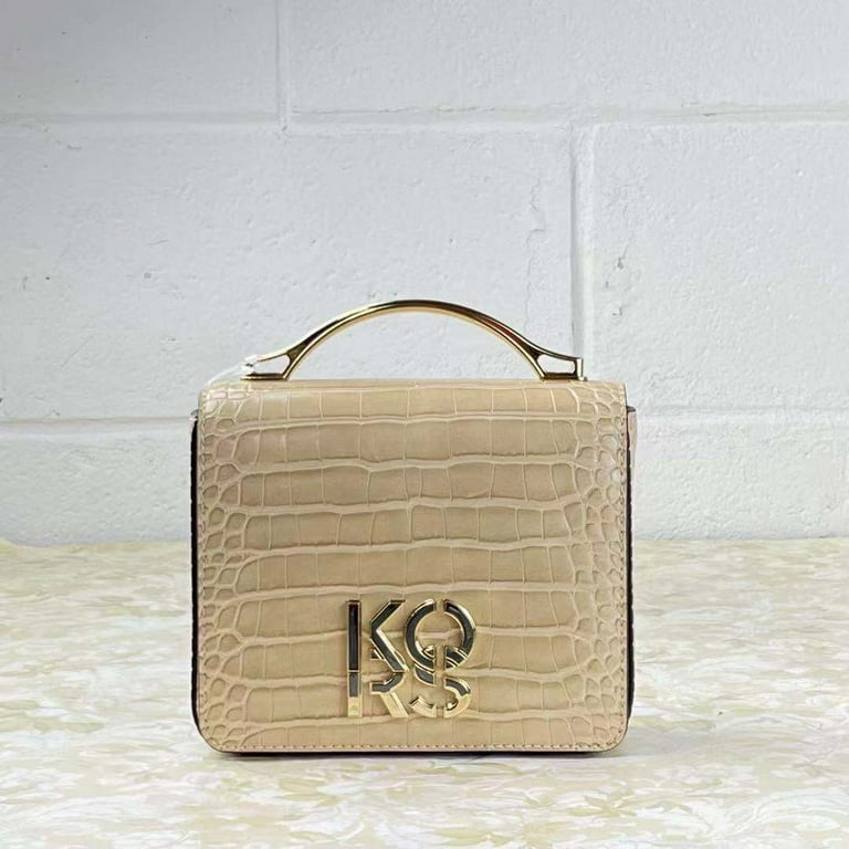 MICHAEL KORS Small Crocodile Embossed Convertible Crossbody