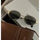 thumbnail image 2 of Gafas de sol Arc de Triomphe, gafas de sol doradas a la moda que combinan con todo, protección solar retro ovalada ShuxiuWang 9024735118480, 2 of 3