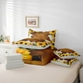 thumbnail image 6 of Castle Fairy Teens Cow Print Twin Bedding Sets,Chic Floral Sunflower Bedding Comforter Set, 6 of 8