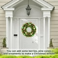 thumbnail image 4 of laqbezok 20-Inch Boxwood Wreath, 20" Artificial Boxwood Wreath Front Door Wreaths, Artificial Spring Summer Greenery Hanging Swag with Plaid Bowand Sash, for Front Door Wall Hanging Home Decor, 4 of 8