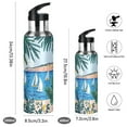 thumbnail image 2 of Yayeee 20oz Insulated Water Bottle Double Wall Stainless Steel with Flip Straw Lid, Purple Seaside, 2 of 7