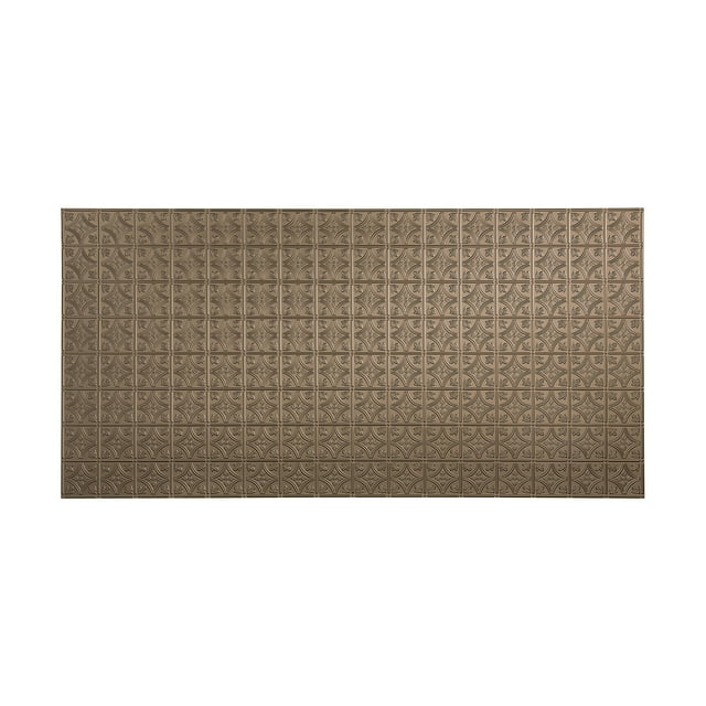 Fasade - Traditional 1 Argent Bronze Decorative Wall Panel - Fast and Easy Installation (4' X 8' Panel)