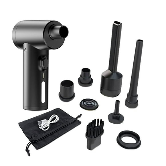 Speravity Plumero inalámbrico negro para coche, resistencia fuerte para aspirador de coche a largo plazo, soplador de aire Automoción decorativa y accesorios