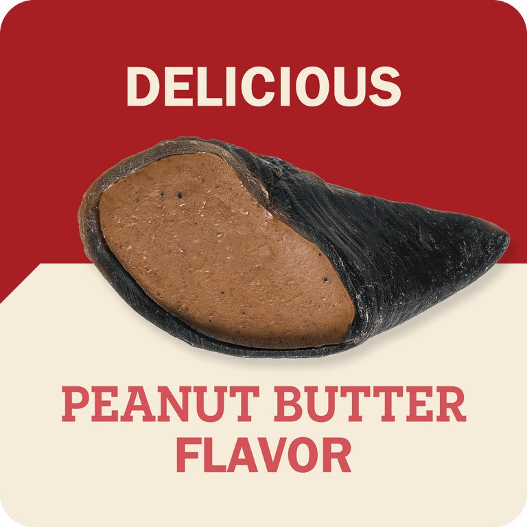 Redbarn Filled Cow Hooves with Peanut Butter, 2-Count photo 3