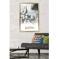 thumbnail image 2 of The Wizarding World: Harry Potter - Illustrated Hogwarts Wall Poster, 22.375" x 34", Framed, 2 of 6
