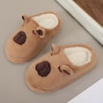 thumbnail image 6 of Bibifish Womens Fuzzy Slippers Capybara Winter Nonâ Thick Plush Soft Sole Maternity Slippers Indoor Plush Slippers, 6 of 9