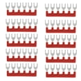 thumbnail image 1 of 10 unidades de regleta de bornes tipo horquilla, roja o negra, de 6 posiciones rojo, 1 of 9