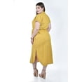 thumbnail image 3 of Vestido camisero de lino Roman Fashion /Tallas Extras 2107 (Mostaza) ocre 36, 3 of 6