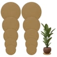 thumbnail image 1 of Uxcell 10-Pack Posavasos de Corcho para Plantas, Posavasos de Corcho de 6/8/10/12/14 Pulgadas para Suministros de Interior en Casa [Marrón], 1 of 7