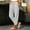 Gray, variant on Wide Leg Pants for Women Pinstripe Drawstring Snap Button Multi Pocket Summer Pants