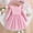 Pink, variant on Girls Long Sleeve Tulle Dress with Ruffle Sleeves, Princess Party Dress for Kids Kids, Pink Casual Dress 2T-10,Size 7-8 T