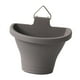 thumbnail image 2 of Maceta de pared, mini maceteros, para colgar en la pared, cesta para plantas de interior y exterior, macetero para valla, pared, oficina, patio. Gris oscuro, 2 of 9