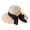White, variant on Women Straw Sun Hat Wide Brim Bucket Packable Bowknot Visor Summer Outdoor Beach Cap Korean Version Large Floppy Roll UPF White One Size
