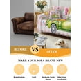 thumbnail image 5 of Watercolor Floral Truck Couch Cover, Spring Garden Butterflies Pink Plaid Sofa Cover Blanket for 3 Cushion Couch, Sectional Sofa Slipcover Furniture Protector for Living Room Bedroom 71''x134'', 5 of 9
