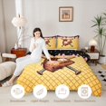 thumbnail image 3 of Erosebridal Black & Pink Dripping Waffle Baseball Ice Cream & Glove Graphic Twin Comforter Sets 3-Piece, Sport Graphic Bedding Set for Boys And Girls Kids,Lightweight Room Decor, 3 of 6