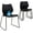 Black, variant on Stackable Waiting Room Chair, Stacking Office Chair with Ergonomic Lumbar Support and Metal Legs, Plastic Desk Chairs for Conference School Church Guest Reception Set of 4, Black