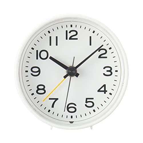 MUJI Analog Alarm Clock MJ-AC2 12046738 White Width 7.6 x Depth 3.6 x  Height 7.8 cm