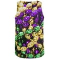 thumbnail image 2 of Mardi Gras Beads All Over Mens Tank Top Multi LG, 2 of 2