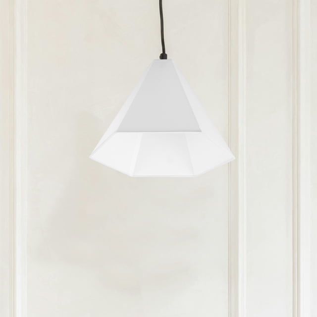 Minkissy Sturdy White Hexagonal Lamp Shade for Table Lamps Stylish Fabric Light Cover