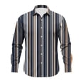 thumbnail image 5 of Hvogkswy Button Up Shirt Men Fashion Printed Lapel Long Sleeve Shirts Loose Comfy Casual Shirts S-3XL, 5 of 5