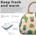 thumbnail image 4 of Cute Kawaii Cactus Lunch Bag – Leakproof and Insulated Tote with Adorable Desert Plant Print, 4 of 4