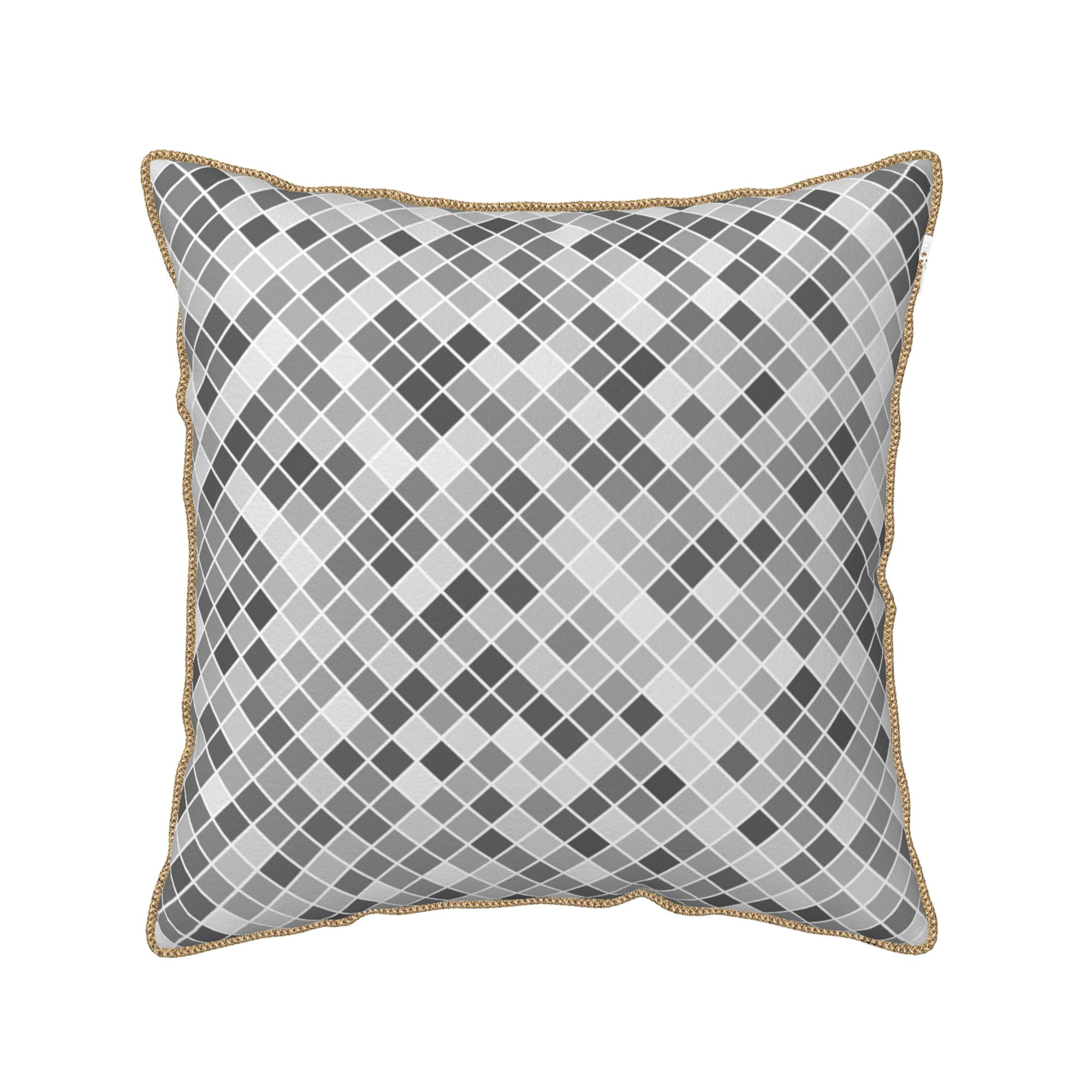 ZNDUO Grey Abstract Mosaic Art Pattern Throw Pillows for Couch-Indoor ...