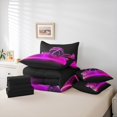 thumbnail image 6 of Manfei Boys Basketball Twin Bedding Sets, Teens Sports Bedding Comforter Set, Pink Gradient Basketball Court Sheet Sets, Ultra Soft Home Decor Reversible 7 Pieces, 6 of 8
