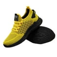 thumbnail image 3 of Men's Running Shoes Non Sneakers Breathable Mesh Athletic Shoes Yellow 41, 3 of 9