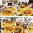 thumbnail image 5 of 6'x9' Area Rugs, Sunflower Indoor Outdoor Area Rug for Living Room Bedroom, Yellow Floral Elegant Pastoral Flowers Rustic Washable Bathroom Rugs Kitchen Floor Carpet Mats Home Decor Aesthetic, 5 of 8