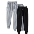 thumbnail image 1 of Pantalones deportivos casuales de color sólido con cordón ajustable para hombre, 1 of 2