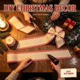 thumbnail image 6 of 5 Yards Christmas Wired Ribbon,Christmas Wired Edge Ribbons,2.48 inch Wide Christmas Wired Edge Decoration Ribbon,Burlap Wrapping Ribbon for Holiday Craft Wedding Decoration Wreaths Bow,Z-Beige, 6 of 9