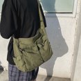 thumbnail image 4 of Qarigey Bolso de mano elegante y práctico para mujer hecho de lona duradera bolso de hombro para adolescente Bolsas de mensajero y de hombro Marrón, 4 of 6